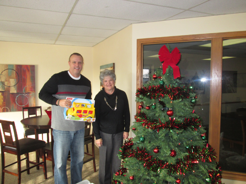 Santa Cop Photo with Mike and Bev